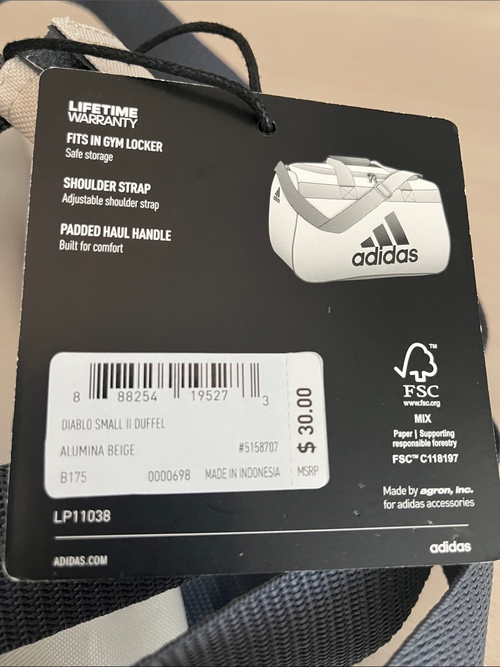New Adidas Diablo Duffel Bag - Picture 3 of 10